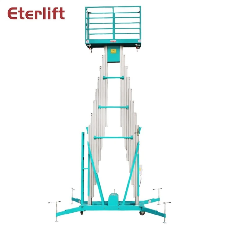 Mast Telescopic Aerial Platform Lift Table/Hydraulic Aluminum Alloy Lift
