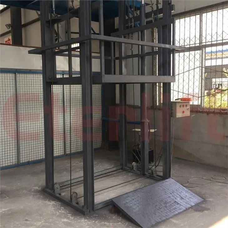 Chain Guide Rail Type Lifting Freight Elevator