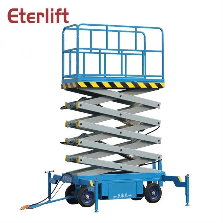 Movable Scissor Lift Platform For Aerial Working