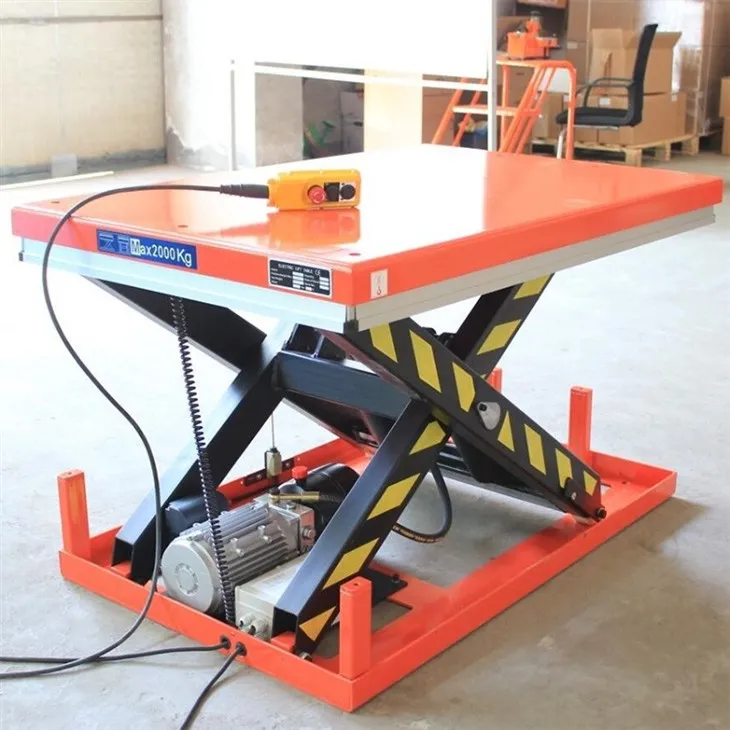 Electric Powered Stationary Scissor Lift Table